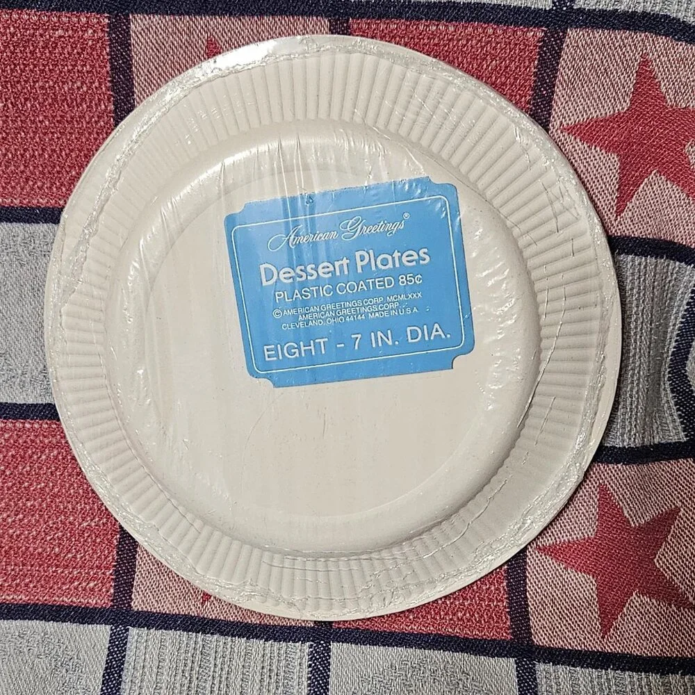 80’s Kliban Cat Paper Dessert Plates (UNOPENED) by American Greetings